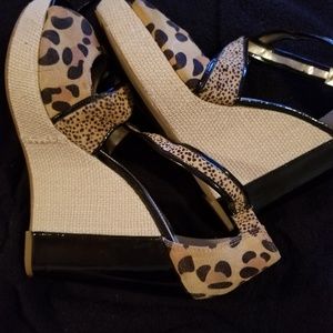 Wedge Cheetah Print Shoes